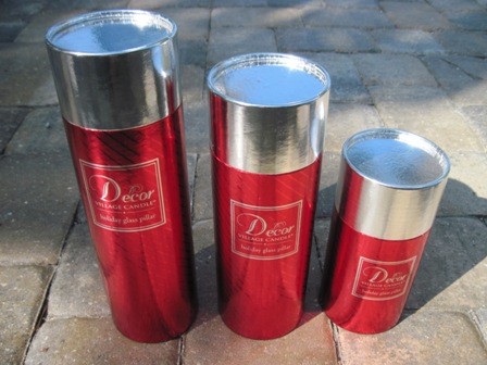 Village Glass Decor Pillar review in the scent Winter Wonderland